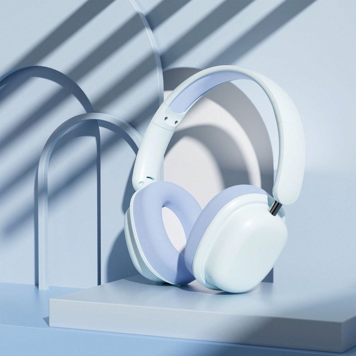 Vezeték nélküli Bluetooth fülhallgató, kék, sport, vízálló