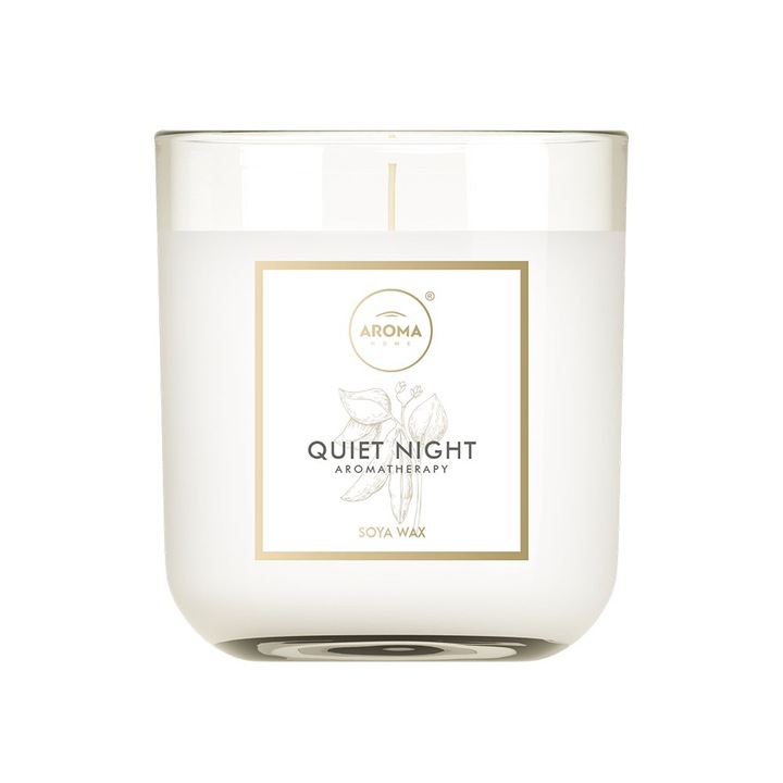 Candela parfumata, Aroma Home, Noapte Tacuta, 150 g, linistitoare