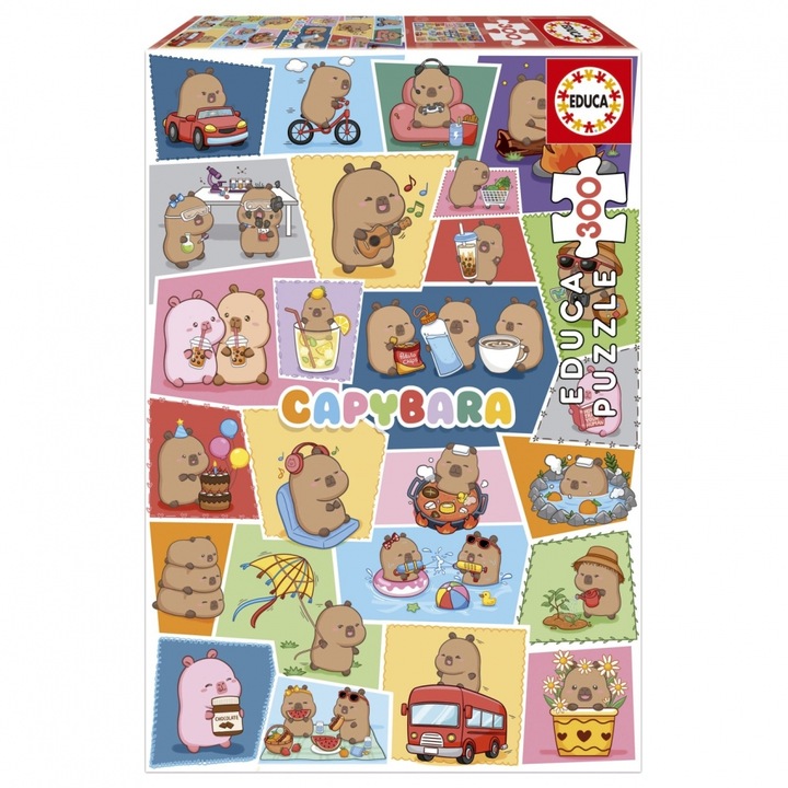 Пъзел, Educa, Весели капибари, 300 части