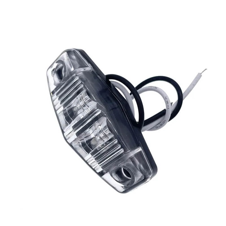 2 db négyzet alakú fehér LED oldalsó helyzetjelző lámpa készlet 10-30V Xentech Light