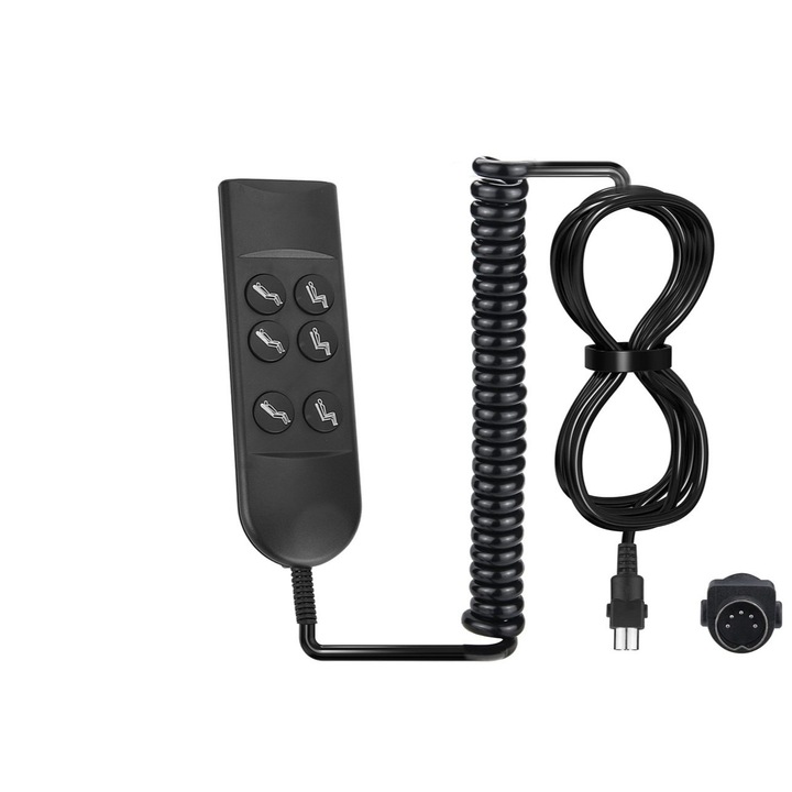 Telecomanda pentru fotoliu electric cu 6 butoane si 5 pini, comutator manual pentru fotoliu, telecomanda pentru fotoliu electric pentru canapea electrica