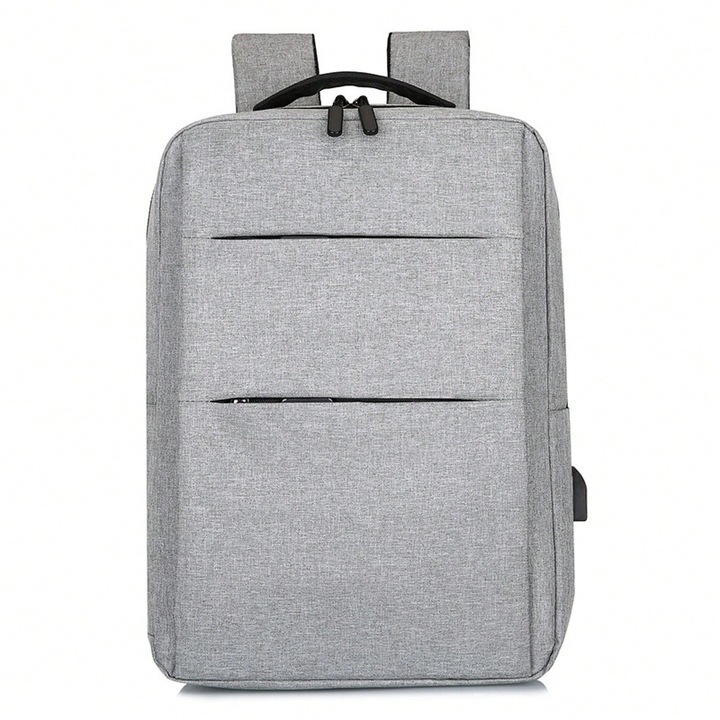 Egyszerű laptop táska férfiaknak, nagy kapacitású, szürke