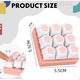 Играчка клавиатура, VICTINY® модел котешка лапа с RGB светлина 5 x 5 x 2 CM, Антистрес, многоцветна, прозрачна кутия за съхранение / транспорт