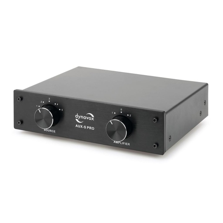 Сплитер за сигнални източници - Усилвател Dynavox AUX-S PRO, черен