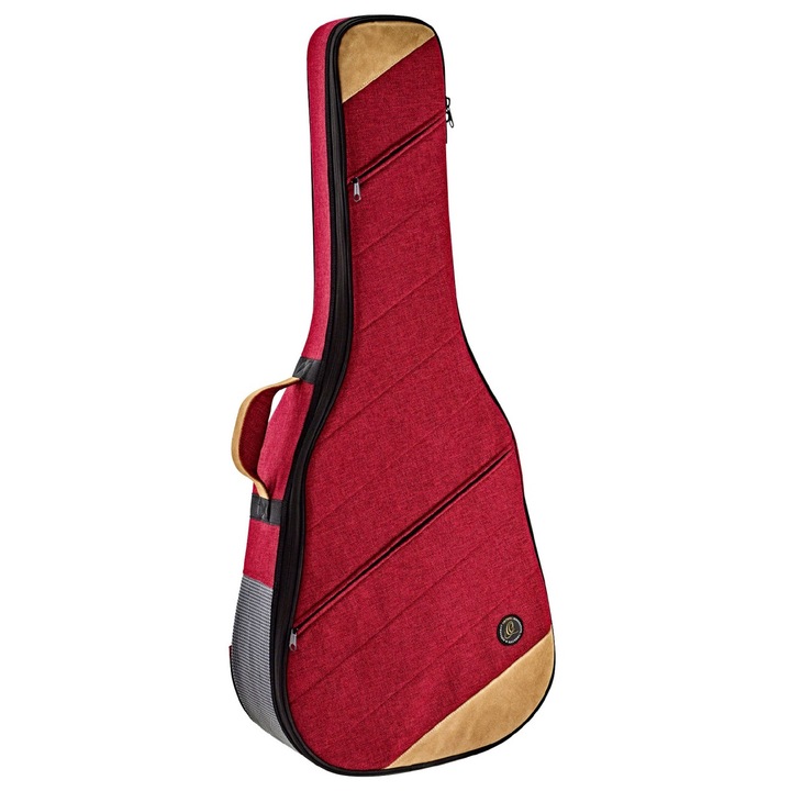 Калъф за китара Ortega OSOCA-DN-BX, Premium Soft Case, Bordeaux Wine, Dreadnought, 27mm защита