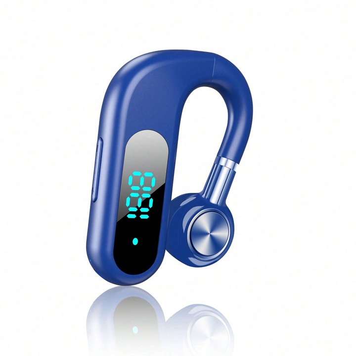 Безжични слушалки, модел 2025, сини, over-ear, Bluetooth, дълъг живот на батерията