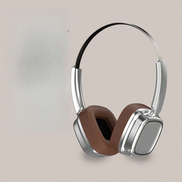 Безжични слушалки Mirado Retro Bluetooth 5.4 кафяви малки