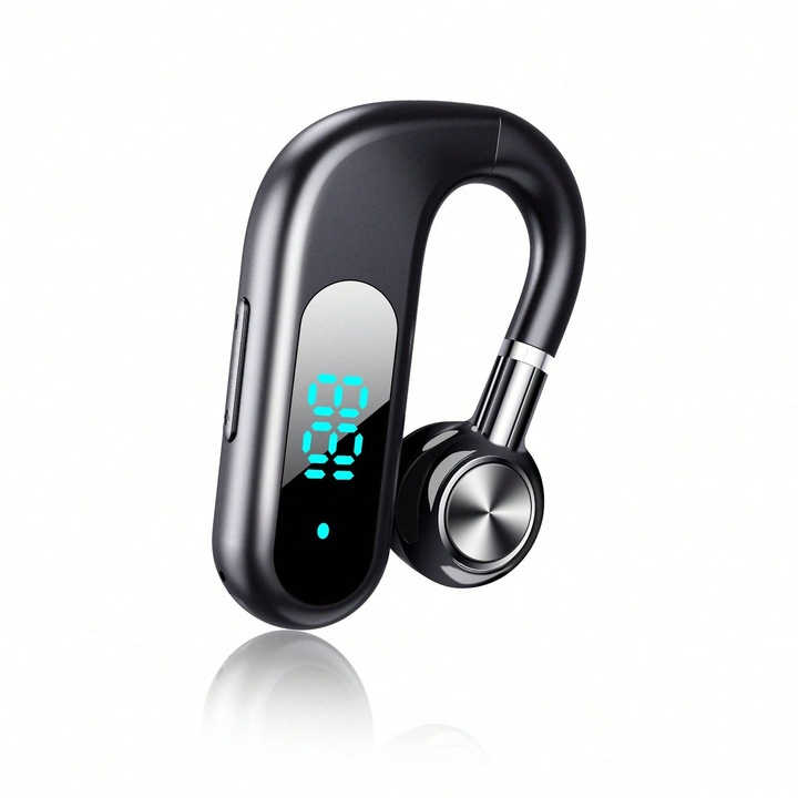 Безжични Bluetooth слушалки, въздушна проводимост, черни
