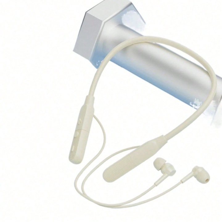 Безжични слушалки тип neckband Bluetooth, черни, издръжлива батерия