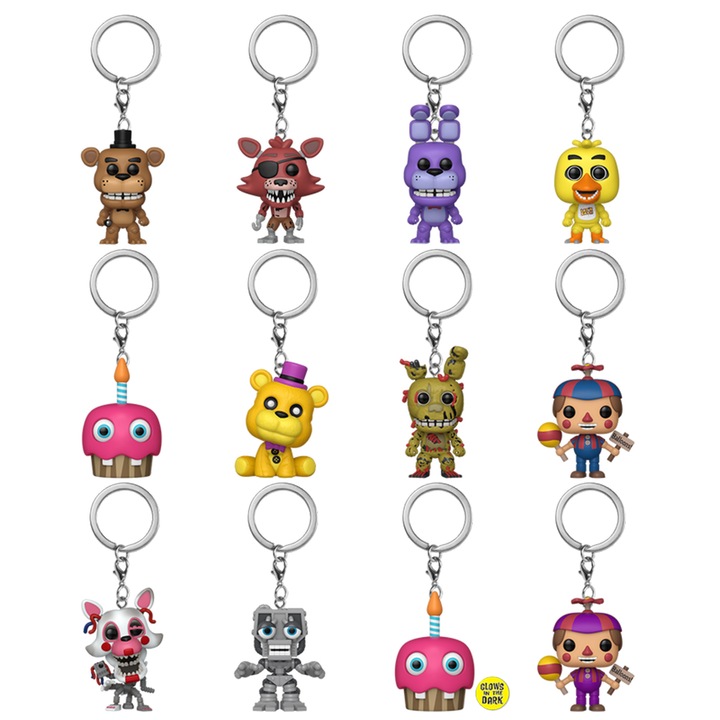 Funko Pop figura, Five Nights at Freddy's, kulcstartó, gyerekeknek