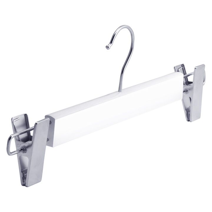 Umerase Pantaloni din Lemn cu Detalii Metalice, White Grip, UnicUtil, Alb, UUUM67, 1 bucata