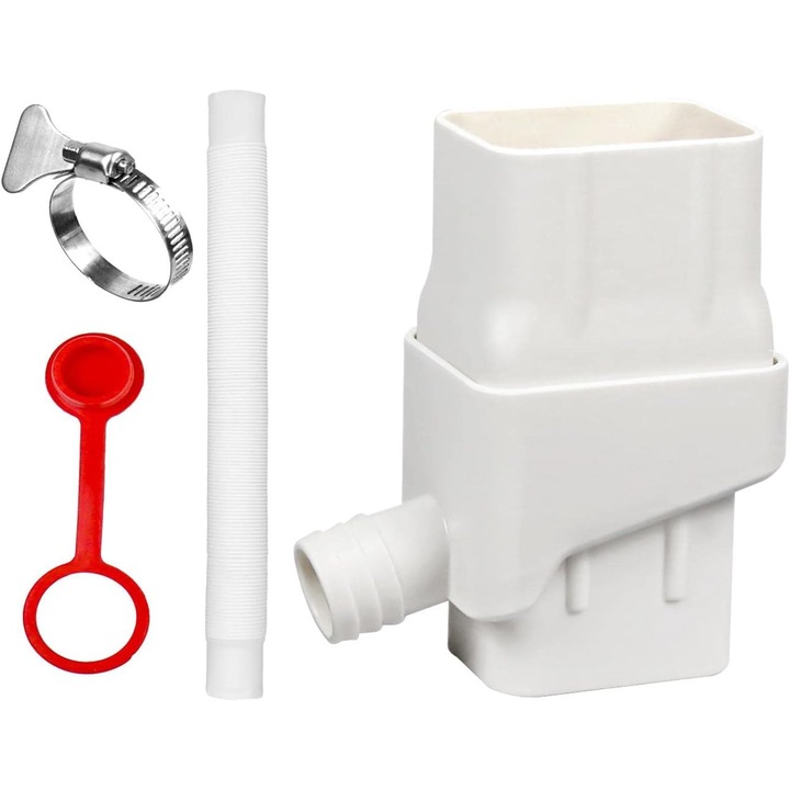 Sistem de colectare a apei de ploaie, Colector de apa de ploaie, Sistem de colectare a apei de ploaie, Fiting de colectare a apei de ploaie, Kit de colectare a apei de ploaie albe