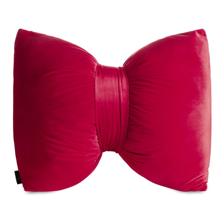 Perna decorativa Eurofirany 45x55cm catifea bordo fundita