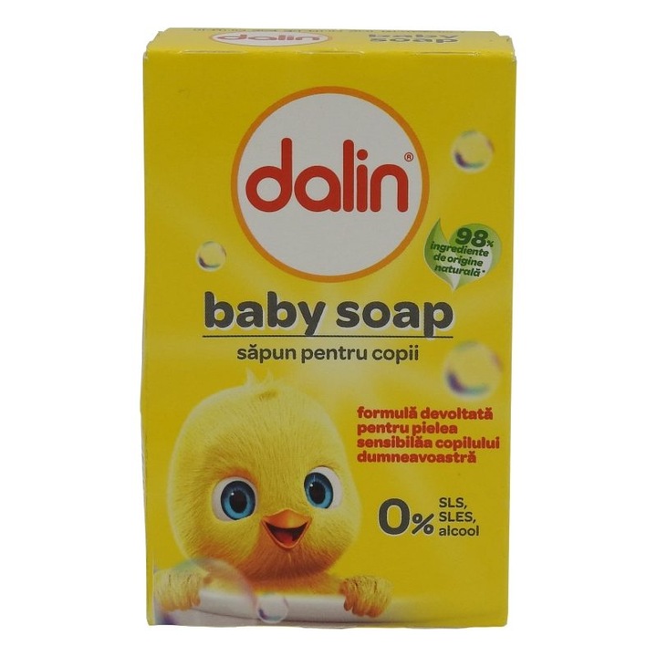 Сапун, Бебе 100 г Пълен комплект 6 бр, Dalin, внимателно производство, грижливо опакован