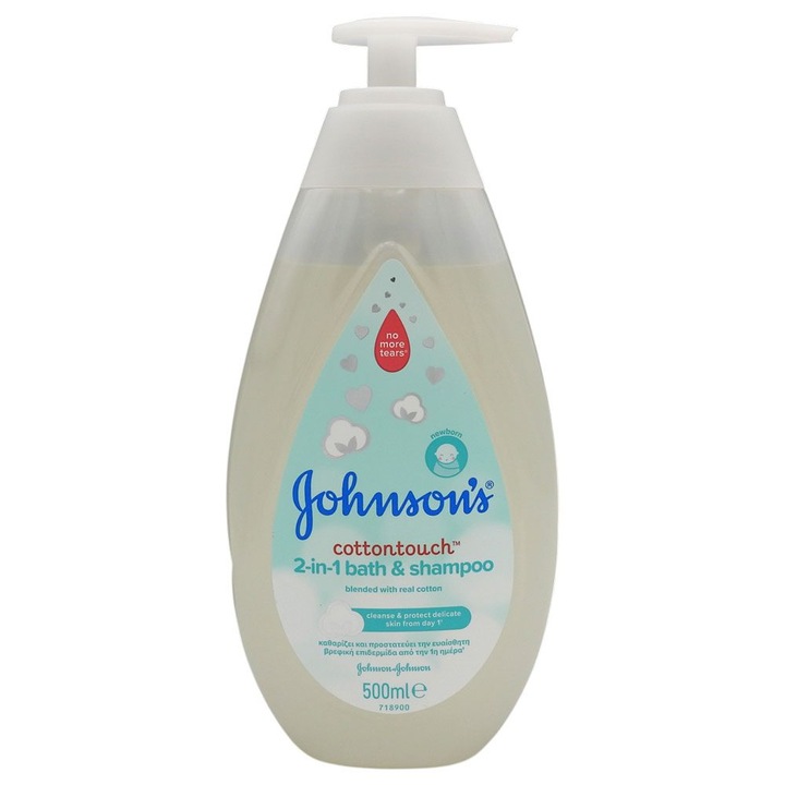 Lotiune, Spalare 500 ml 2 in 1 Cotton Touch, Johnsons Baby, lucratura manuala, lucratura manuala, finisaj impecabil, garantie calitate