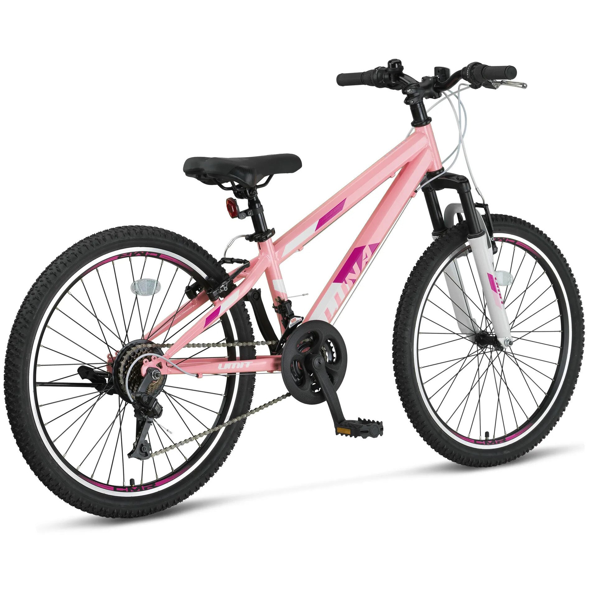Roata Roz Bicicleta MTB Umit Luna Lady, culoare roz pal, roata 26