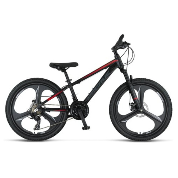 Планински велосипед Umit Accrue 2D, рамка 18", черен/червен, колело 26", алуминиева рамка