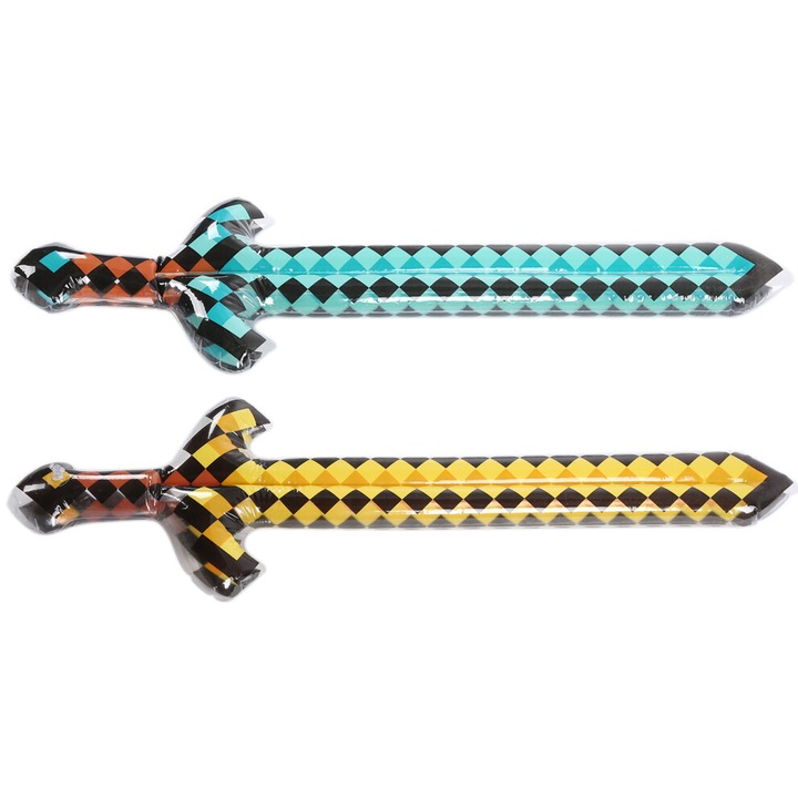 Sabie gonflabila plastic multicolor pentru petreceri copii