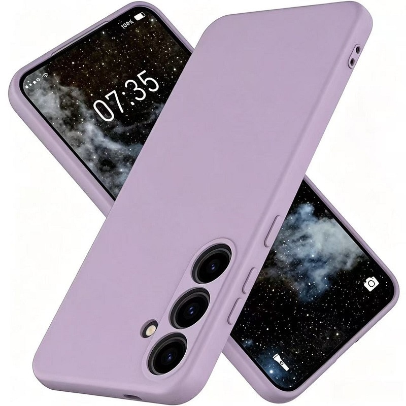 Husa pentru Samsung Galaxy A57 OEMG® Silicon case, protectie militara, interior din microfibra-Violet Deschis
