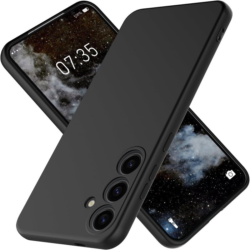 Husa pentru Samsung Galaxy A57 OEMG® Silicon case, protectie militara, interior din microfibra-negru