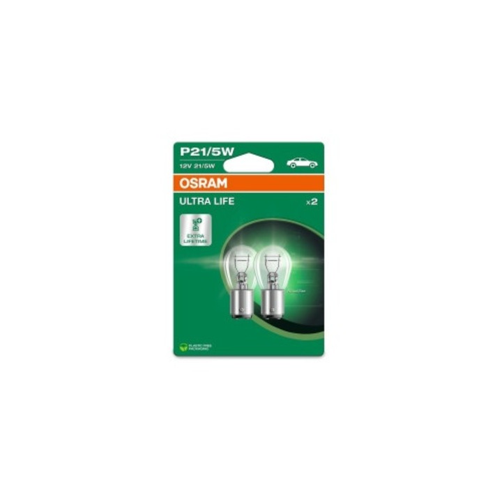 2 db 12V P21/5W izzó készlet, Blister Osram Ultra Life