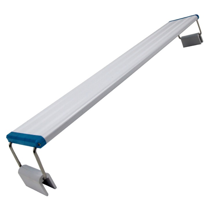 Iluminat acvariu LED spectru complet, protectie ochi, extensibil, aluminiu, multicolor