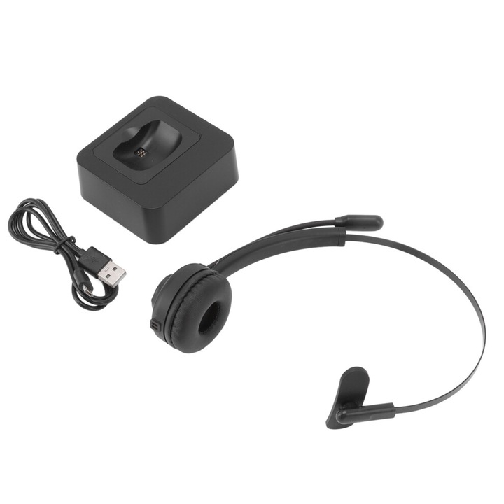 Vezeték nélküli Bluetooth 5.0 fejhallgató, forgatható mikrofon, könnyű, kényelmes, mágneses töltés