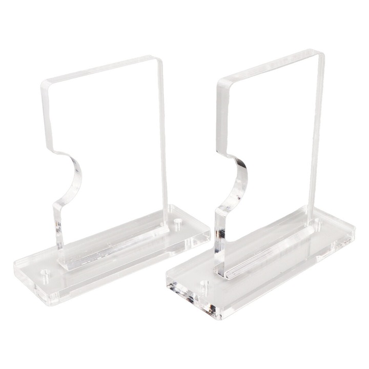 Suport perete pentru lansete, compact, antirugina, transparent