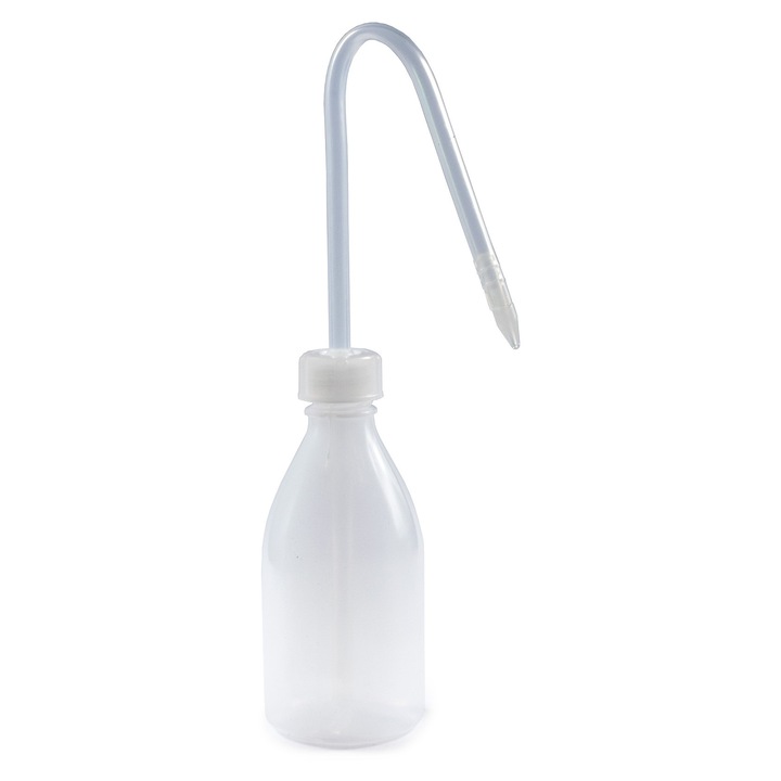 LDPE дозираща бутилка 250ml прозрачна с резба GL 25