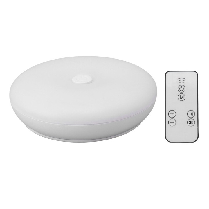 Aplica LED fara fir, intensitate reglabila, rezistenta la apa, alb, 3.7V