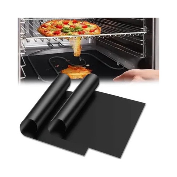 Tavi sütőpapír szett 2 db 40x50cm fekete tapadásmentes teflon BPA-mentes