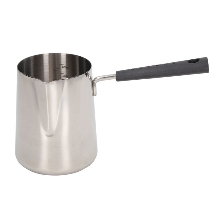 Pichet spumant cafea inox compatibil inductie maner lung 0.6L