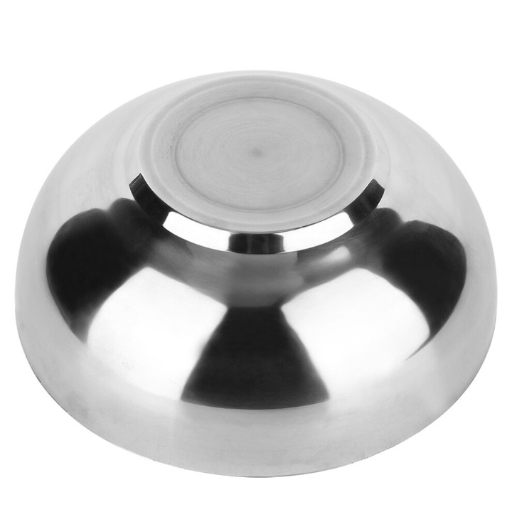 Bol din otel inoxidabil, strat dublu, 600ml, 15cm, mediu