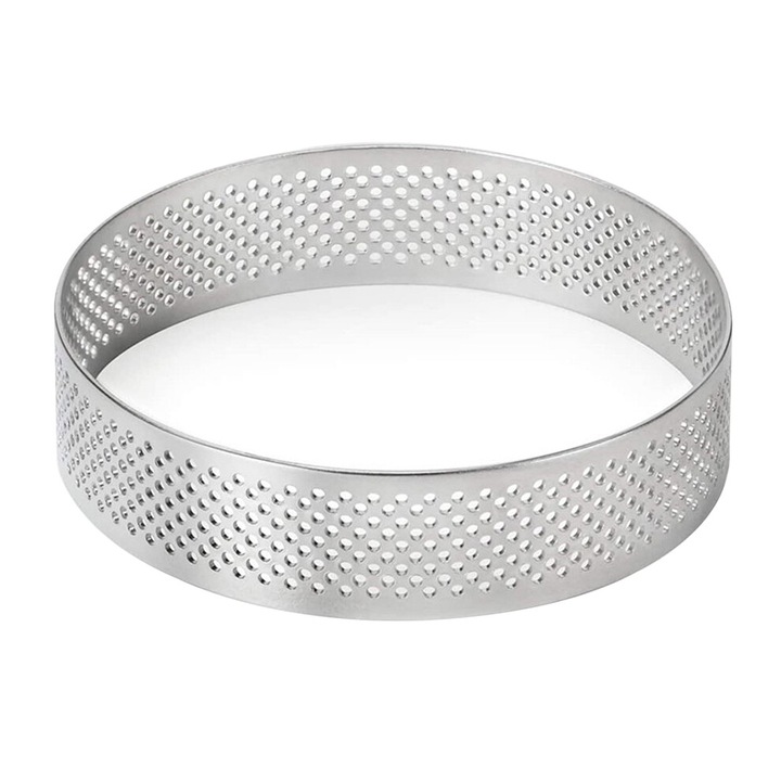 Cerc tarta inox 304 rezistent caldura antiaderent 24x4cm