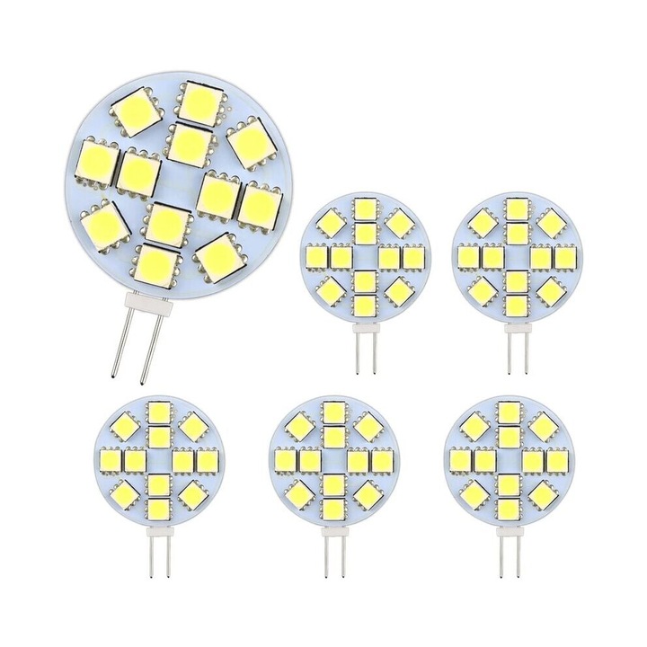 LED G4 izzó 2W 6000K hideg fehér 12-24V 200LM