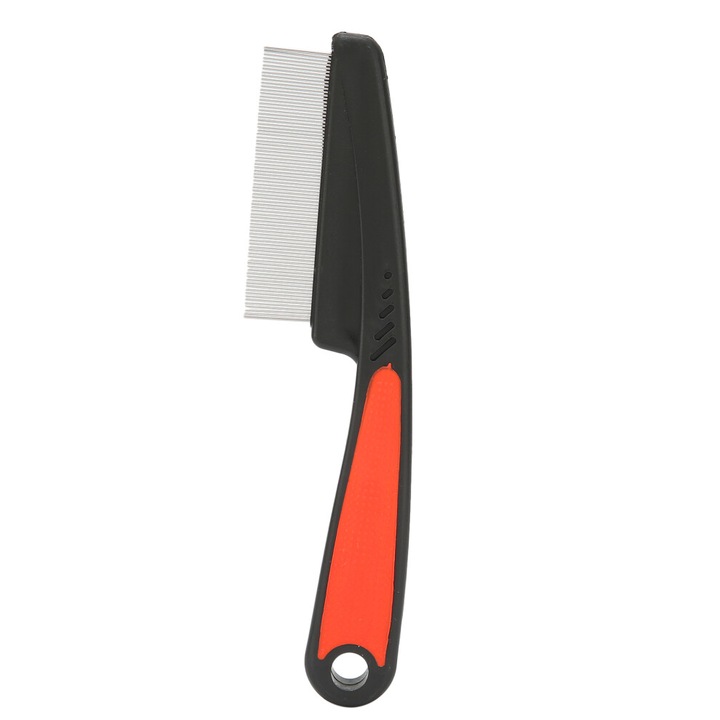 Pieptene inox micro-dinti antiderapant pentru par si scalp