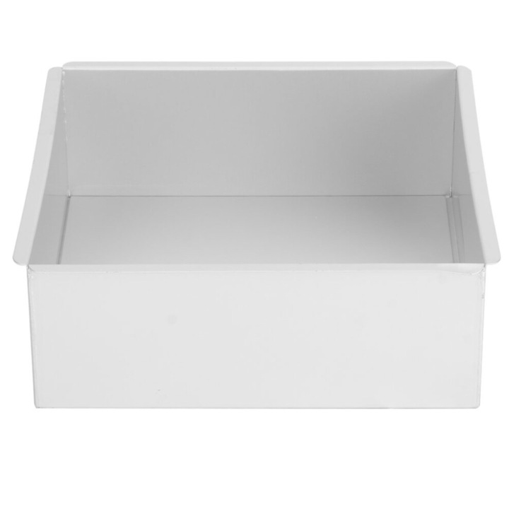 Tava patrata pentru prajituri, fund detasabil, aluminiu anodizat, 20x20cm