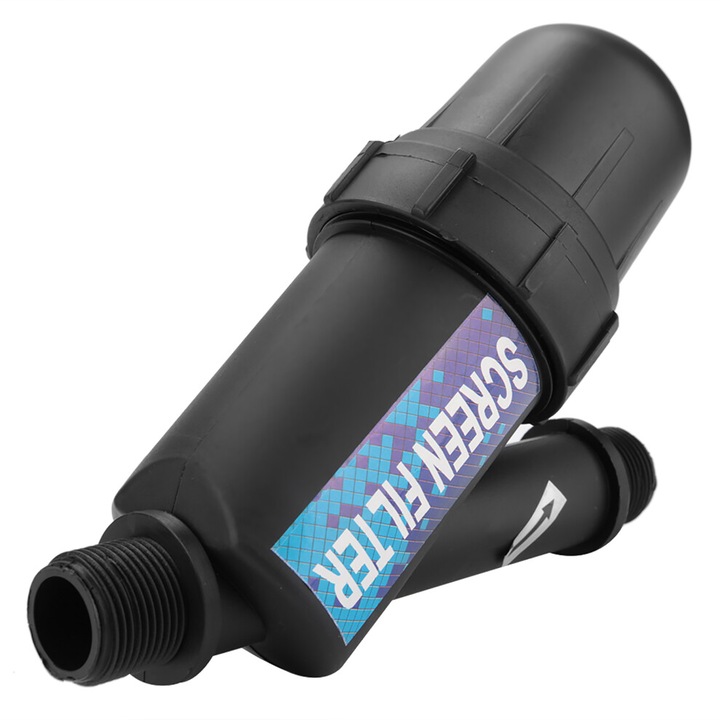 Filtru irigare cu sita inox si carcasa plastic robust