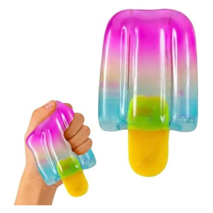 Antistress Squishy Jégkrém Nyalóka, Popsicle Szenzoros Modell Feliciay, Fidget Toy, Lila