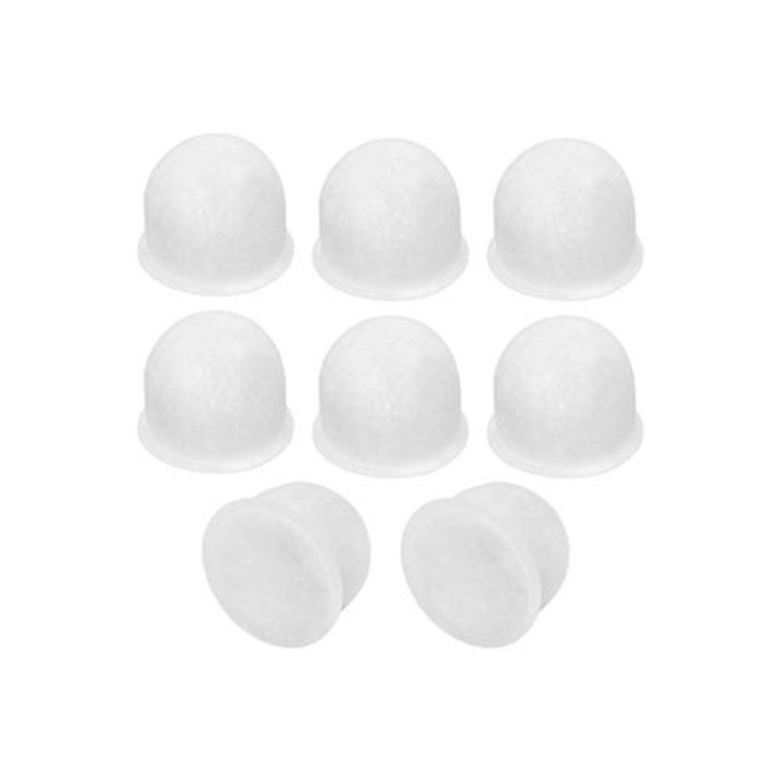 Set 8 filtre apa pentru aparat cafea, carbon activ, alb, universal