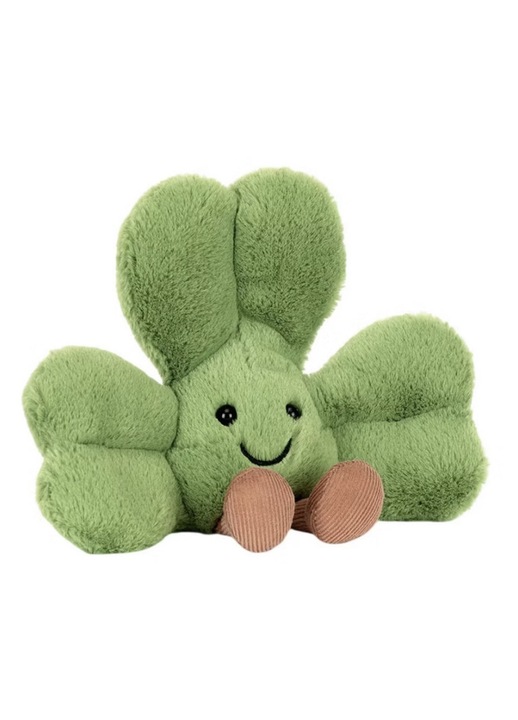 Kulcstartó plusz többszínű szerencse lóhere aranyos design