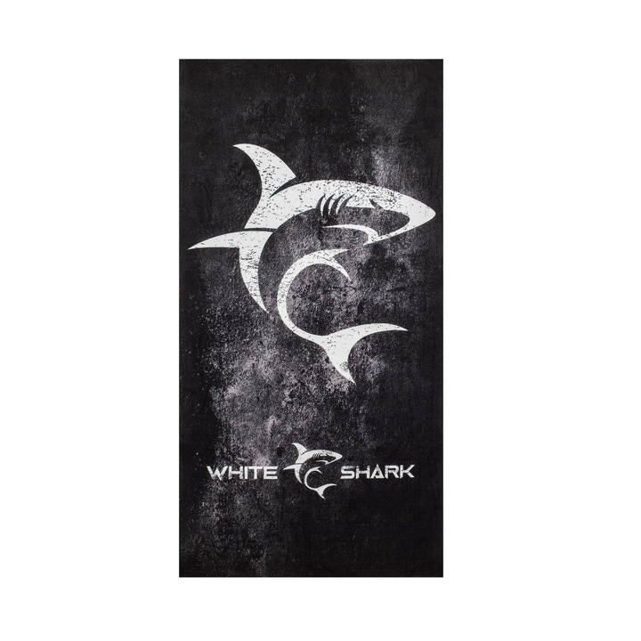 Черно-бели кърпи White Shark SAWFISH TW-02, 80 x 160 cm