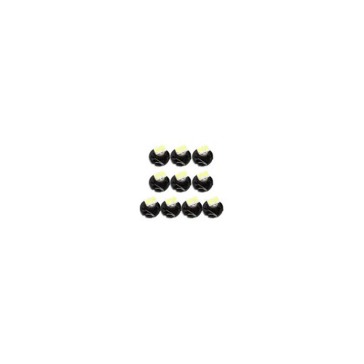 Set 10 becuri T4.2 2 LED SMD 1210 alb 6500K 20lm