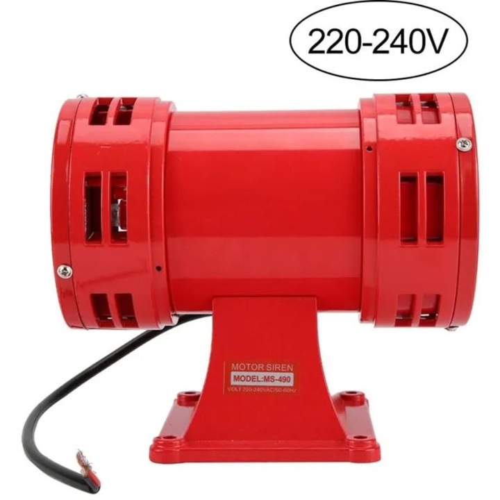 Sirena industriala alarma 150dB motor 10000rpm aluminiu otel 220-240V