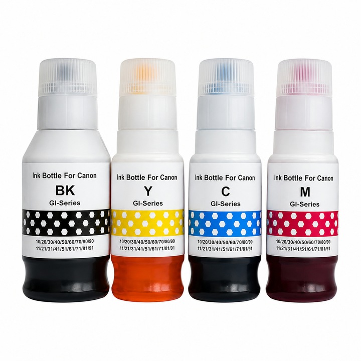 Set cerneala compatibila seria GI pentru imprimante Canon Pixma MegaTank