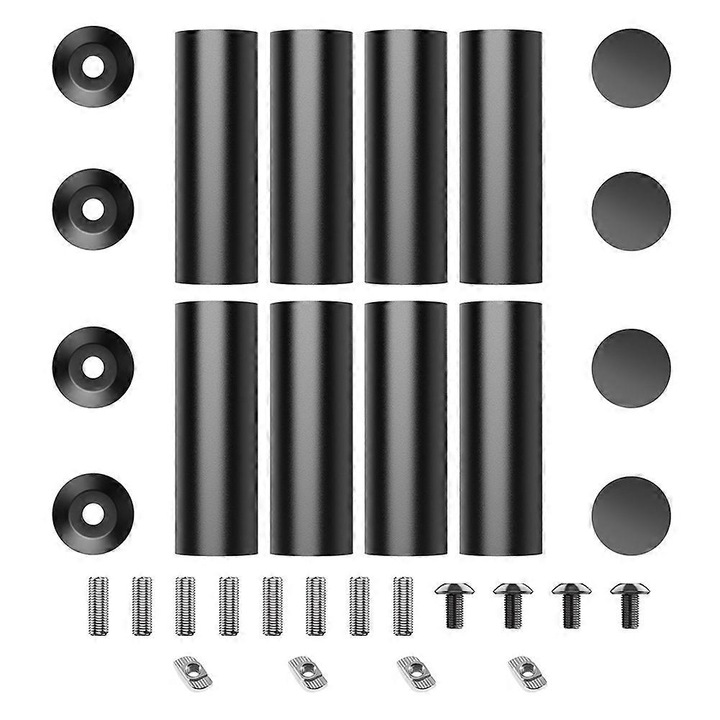 Set extensie metalica pentru masina de gravat laser, 75mm, negru, universal