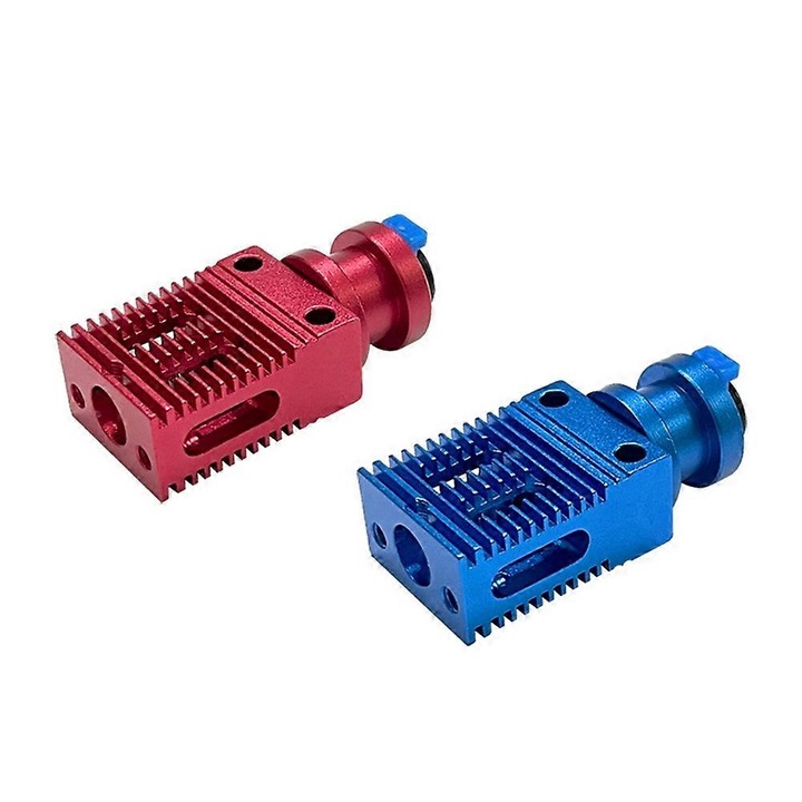 Radiátor Hotend, OEM, alumínium, piros és kék, 3D nyomtatási kiegészítő