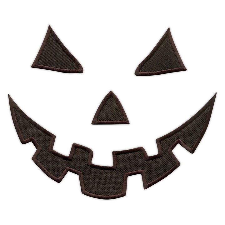 Hímzett folt Halloween lány tök fekete 14x15.5cm 4 darabos mágneses szett