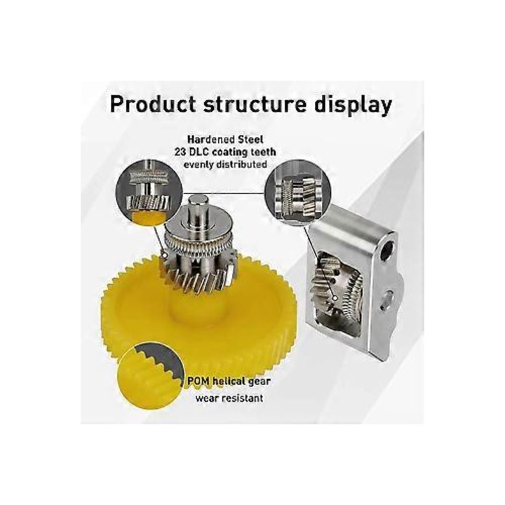 Set roti antrenor extruder otel durificat ABS pentru Bambu P2S