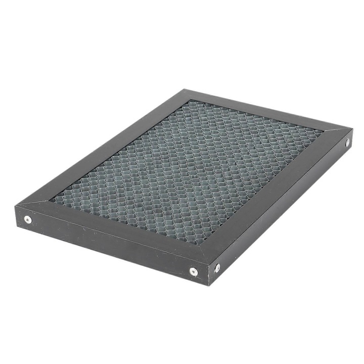 Masa de lucru fagure, negru, 300x200x22mm, aliaj aluminiu